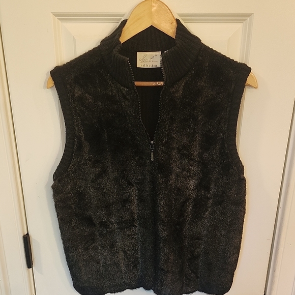 Kathie Lee Collection Faux Fur Vest - Picture 1 of 3